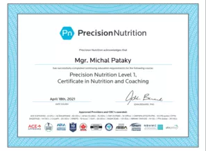 Michal Pataky PN certifikát